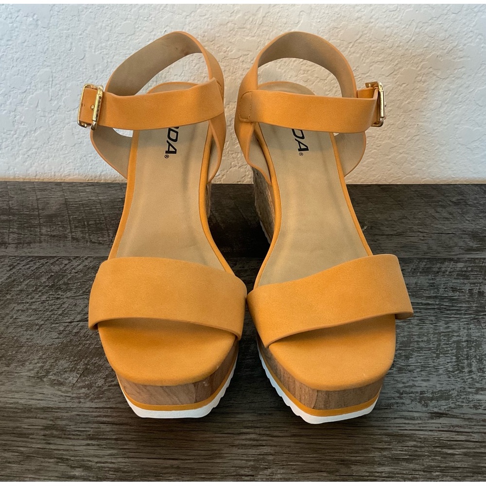 Soda Orange Shoes